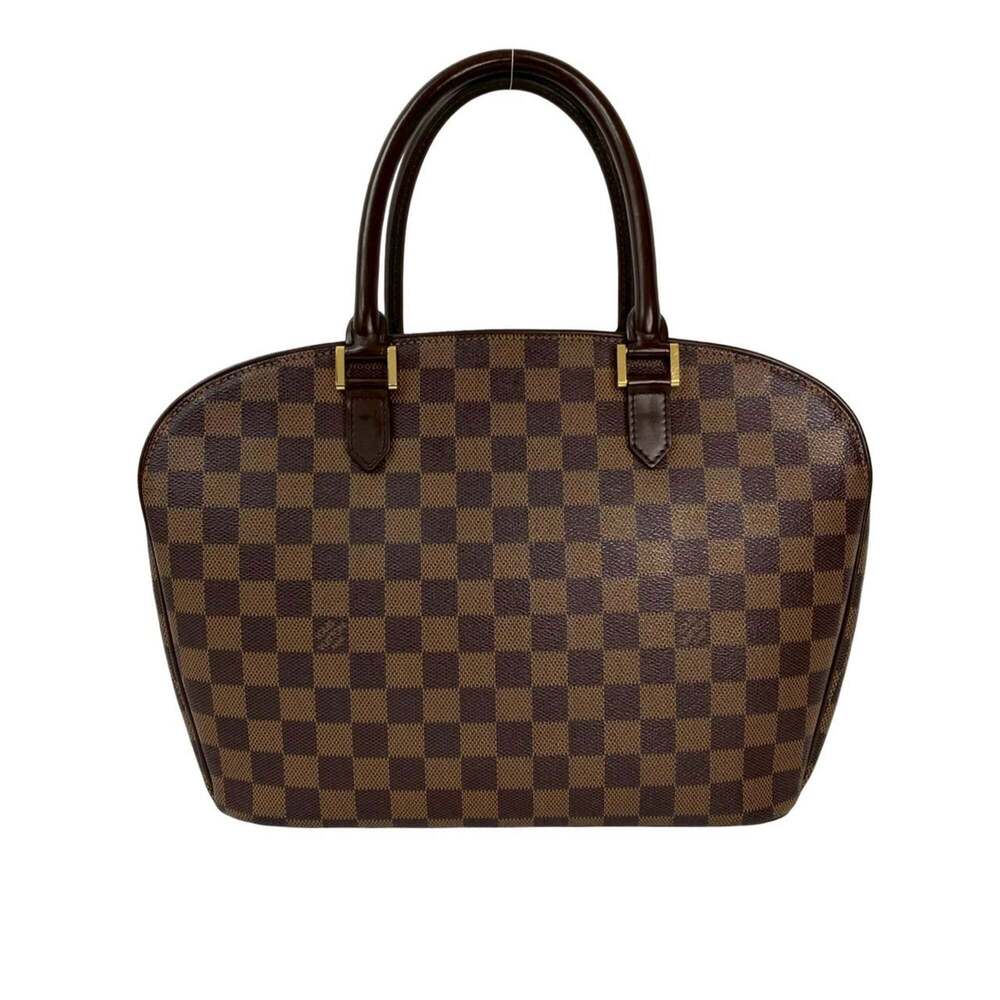 LOUIS VUITTON Authentic Brown Damier Leather Boston Bag - Picture 3 of 10
